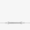 Bracelet en argent 925‰ rhodié et oxydes de zirconium SO OR
