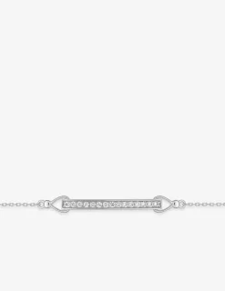 Bracelet en argent 925‰ rhodié et oxydes de zirconium SO OR