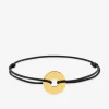 Bracelet en corde avec cercle plaqué or SO OR