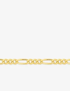 Bracelet en or 375 ‰ et maille figaro plate SO OR