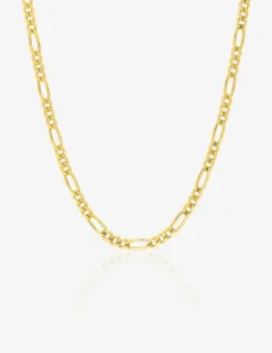 Bracelet en or 375 ‰ et maille figaro plate SO OR