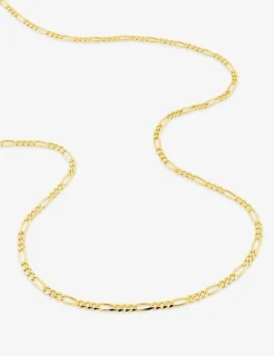 Bracelet en or 375 ‰ et maille figaro plate SO OR