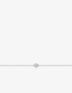 Bracelet en or blanc 375‰ avec diamant synthétique 0,12 ct F-VS SO OR
