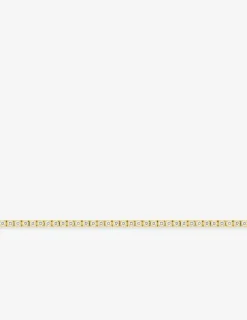 Bracelet en or jaune 375 ‰ et diamants synthétiques 1,04 ct maille tennis SO OR