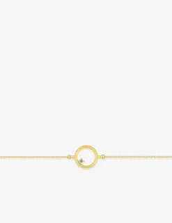 Bracelet en or jaune 375 ‰ et oxyde de zirconium SO OR