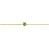 Bracelet en plaqué or avec turquoise SO OR