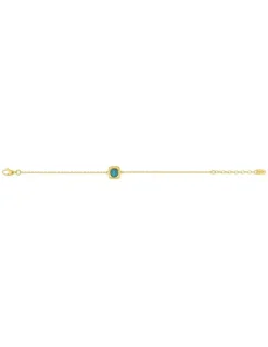 Bracelet en plaqué or avec turquoise SO OR