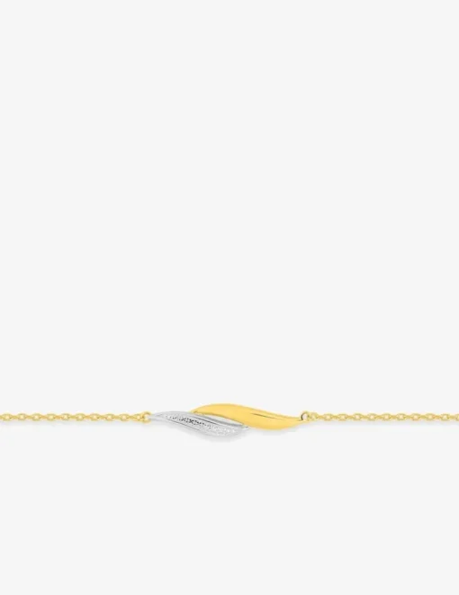 Bracelet en plaqué or avec rhodium SO OR