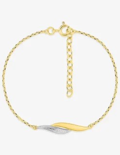 Bracelet en plaqué or avec rhodium SO OR