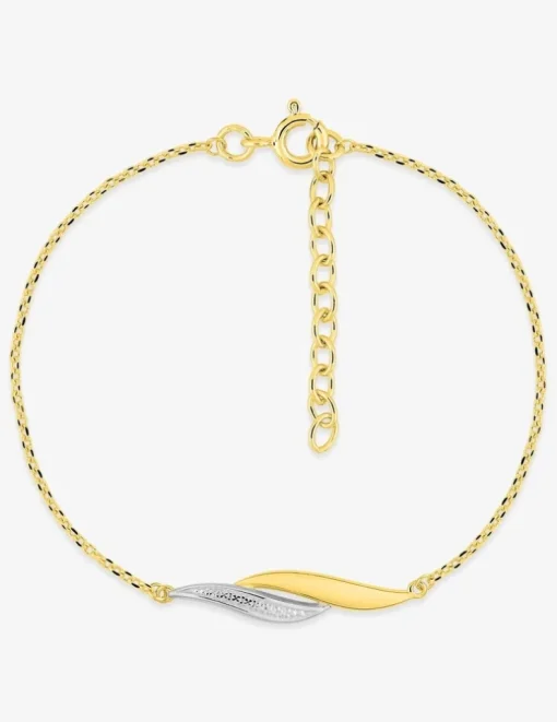 Bracelet en plaqué or avec rhodium SO OR