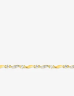 Bracelet en plaqué or et oxydes de zirconium SO OR