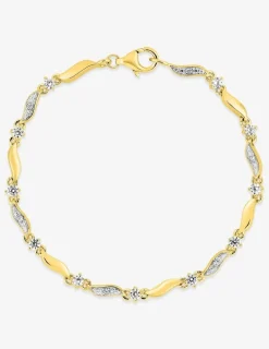 Bracelet en plaqué or et oxydes de zirconium SO OR