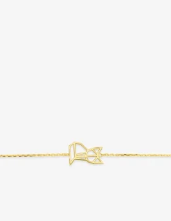 Bracelet en plaqué or, motif chat SO OR