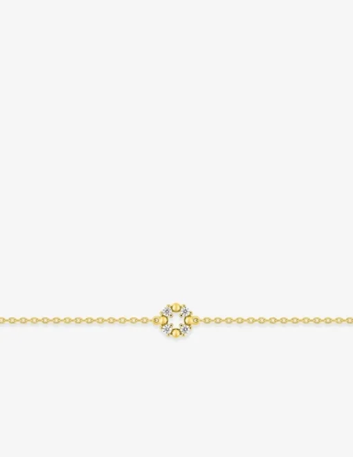 Bracelet en plaqué or, oxydes de zirconium SO OR