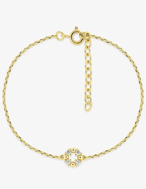Bracelet en plaqué or, oxydes de zirconium SO OR