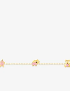 Bracelet enfant animaux or 750 ‰ et laque SO OR