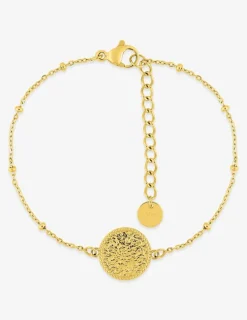 Bracelet et motif en acier doré SO OR