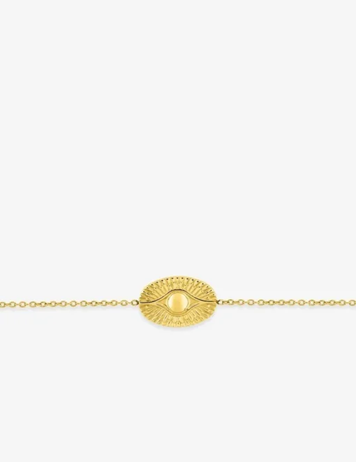 Bracelet et motif en acier doré SO OR