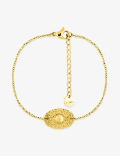 Bracelet et motif en acier doré SO OR