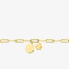 Bracelet et pampilles en acier doré SO OR