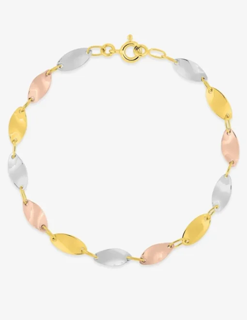 Bracelet fantaisie 3 ors 750 ‰ SO OR