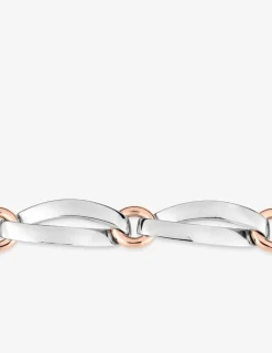 Bracelet fantaisie bicolore argent 925 ‰ SO OR