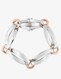 Bracelet fantaisie bicolore argent 925 ‰ SO OR