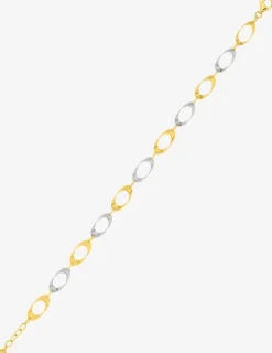 Bracelet fantaisie bicolore 375 ‰ SO OR