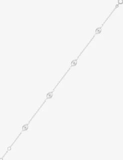 Bracelet fantaisie or blanc 750 ‰ et oxyde de zirconium SO OR