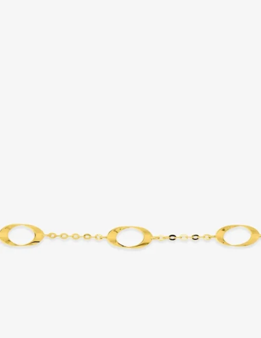 Bracelet fantaisie or jaune 375 ‰ SO OR