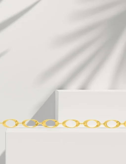 Bracelet fantaisie or jaune 375 ‰ SO OR