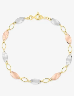 Bracelet fantaisie tricolore or 750‰ SO OR