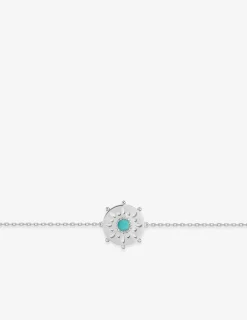 Bracelet gouvernail argent 925‰ rhodié SO OR