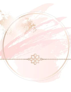 Bracelet Harmonie Or rose 375‰ et laque ivoire SO OR