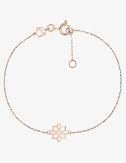Bracelet Harmonie Or rose 375‰ et laque ivoire SO OR