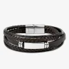 Bracelet homme matière synthétique et acier SO OR
