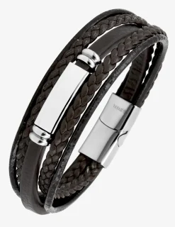 Bracelet homme matière synthétique et acier SO OR