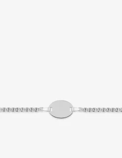 Bracelet identité en argent 925 ‰ rhodié SO OR