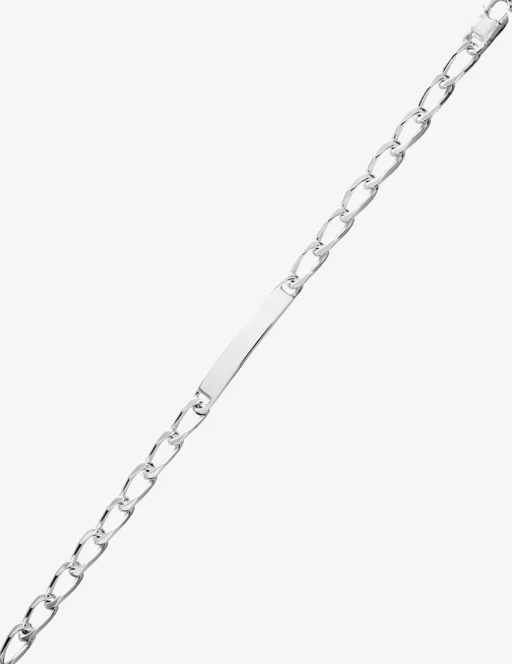 Bracelet identité maille cheval, argent 925 ‰ poli SO OR