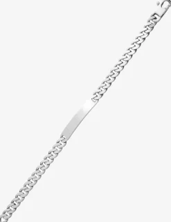 Bracelet identité maille gourmette en argent 925 ‰ vieilli SO OR