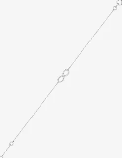 Bracelet infini en or blanc 375‰ et oxyde de zirconium SO OR