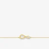 Bracelet infini en or jaune 375‰ et oxyde de zirconium SO OR
