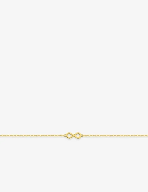 Bracelet infini en or jaune 375 ‰ SO OR