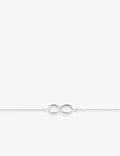 Bracelet infini or blanc 375 ‰ SO OR