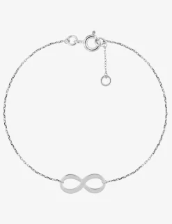 Bracelet infini or blanc 375 ‰ SO OR