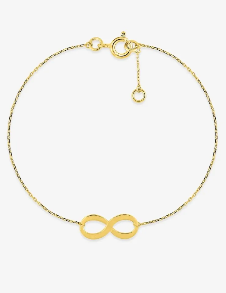 Bracelet infini or jaune 750 ‰ SO OR