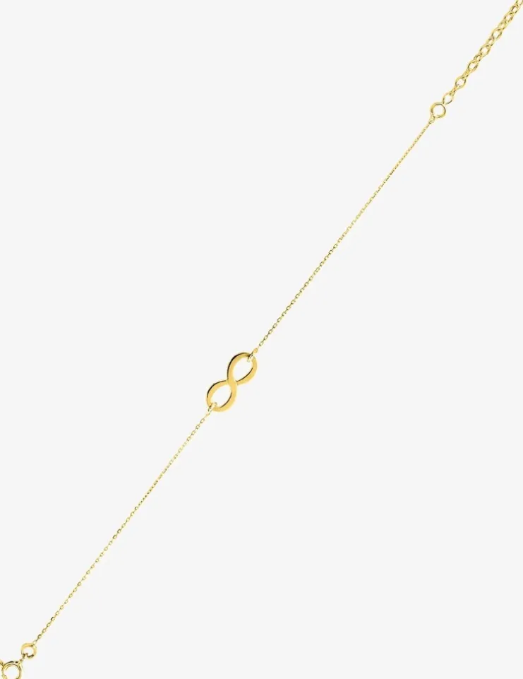 Bracelet infini plaqué or SO OR