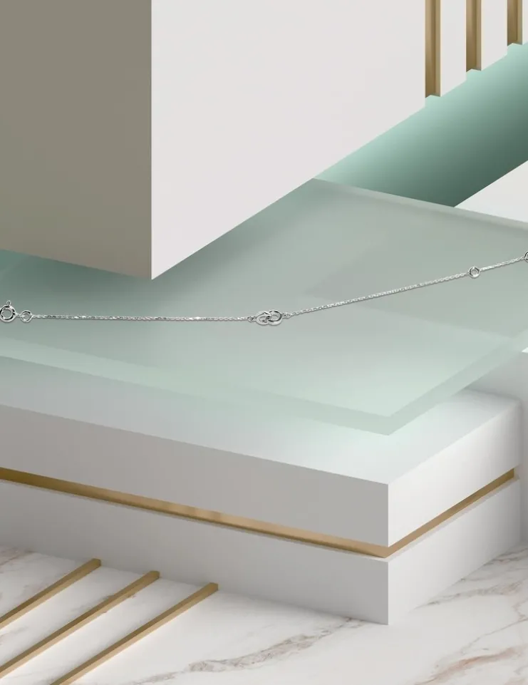 Bracelet Je te tiens or blanc 750‰ SO OR