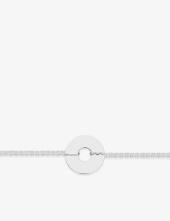 Bracelet jeton à graver en argent 925 ‰ rhodié SO OR