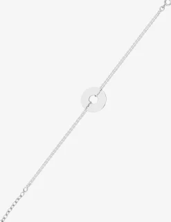 Bracelet jeton à graver en argent 925 ‰ rhodié SO OR